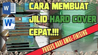 Cara membuat jilid hard cover mudah dan cepat || How to make hard cover binding easy and fast