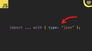 A tiny JavaScript feature that improves security (Import Attributes)