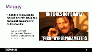 Asynchronous Hyperparameter Optimization with Apache Spark -Jim Dowling & Moritz Meister