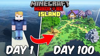 I Survived 100 Days on a Deserted Island in Hardcore Minecraft!