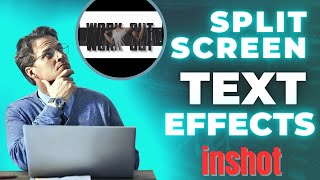 How to create split screen text effects (inshot tutorial ) introduction video #introvideo #splittext