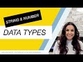 JavaScript Tutorial for Beginners Part 4: String and Number Data Types
