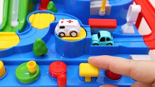 Satisfying Marble Run Race ASMR Building Tracks with Cars