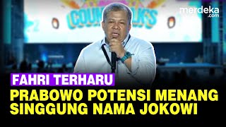 Fahri Hamzah Terharu Bakal Cicipi Kemenangan Bareng Prabowo, Singgung Nama Jokowi