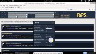 Using PHP code analyser RIPS to analyse a Wordpress plugin