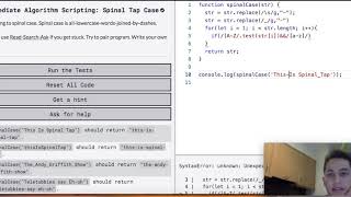 Freecodecamp Intermediate Algorithm: spinal-tap-case