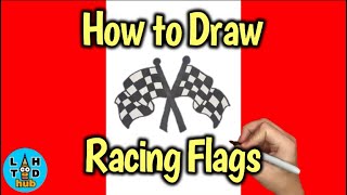How to Draw a Racing Flag (Nascar Racing Flag)