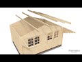 Palmako Sally Wood Cabin Assembly Overview