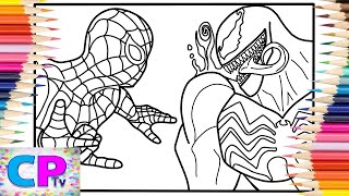 Spiderman vs Venom Coloring Pages/Superhero Fight/Cartoon - On & On (feat. Daniel Levi)[NCS Release]