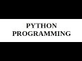 List comprehension in python