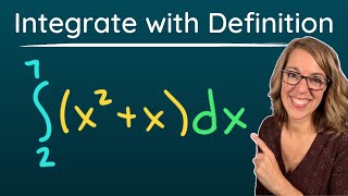 Step- by-Step Integrate Quadratic Using Definition | Find Areas Using Limit Definition