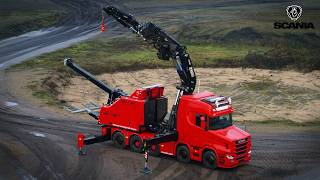 The LARGEST SCANIA Ever BUILT 2 ▶ Most ADVANCED Knuckle Boom Crane Trucks You Have To See