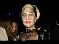 Lady Gaga in Fishnet Versace 2012 Grammys