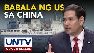 Hindi makatwirang pagkilos sa Taiwan at PH, dapat iwasan ng China ayon sa US