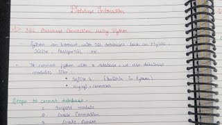 Python Lec 16 || Database Interaction | SQL Databases connection using Python | Creating & Searching