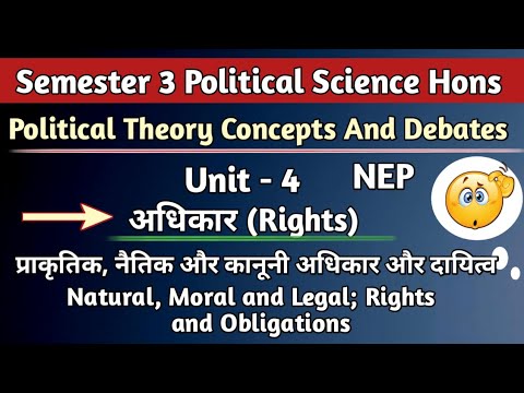 Political Theory Concepts And Debates Unit 4 अधिकार Political Science ...