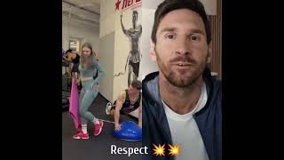 Lionel Messi React Video #short #football #soccer #messi #ronaldo #neymar #respect #tiktok