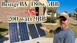 Surprising Results! Let me save you some $$$  BougeRV 200w 9BB vs 180w 5BB