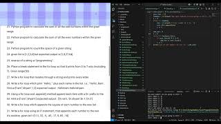 Solving 45 Questions using While Loop | Python Q 20-25