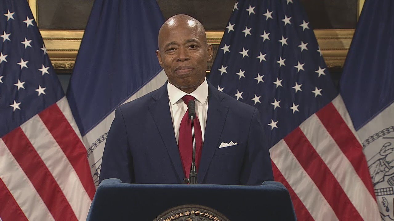 Eric Adams Gives First Address As Mayor Of New York City - YouTube