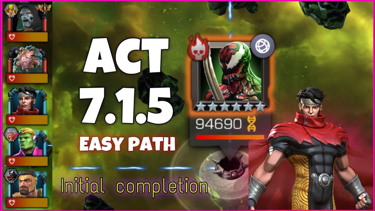 Act 7 1 5 Easy Path Initial Completion Mcoc Youtube