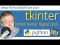 A Digital clock built with Python tkinter