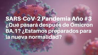 COVID-19 Pandemia Año #3. ¿Qué pasará después de Ómicron BA.1?