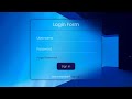 Glassmorphism Login Form Using CSS3