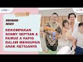 Kompaknya Sonny Septian, King Faaz, dan Eijaz Lantunkan Sholawat Nabi ke Baby Zhafi