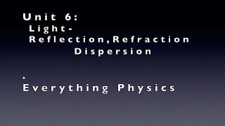 Lab 6: Light Reflection, Refraction, Dispersion (PhET Online Simulation)