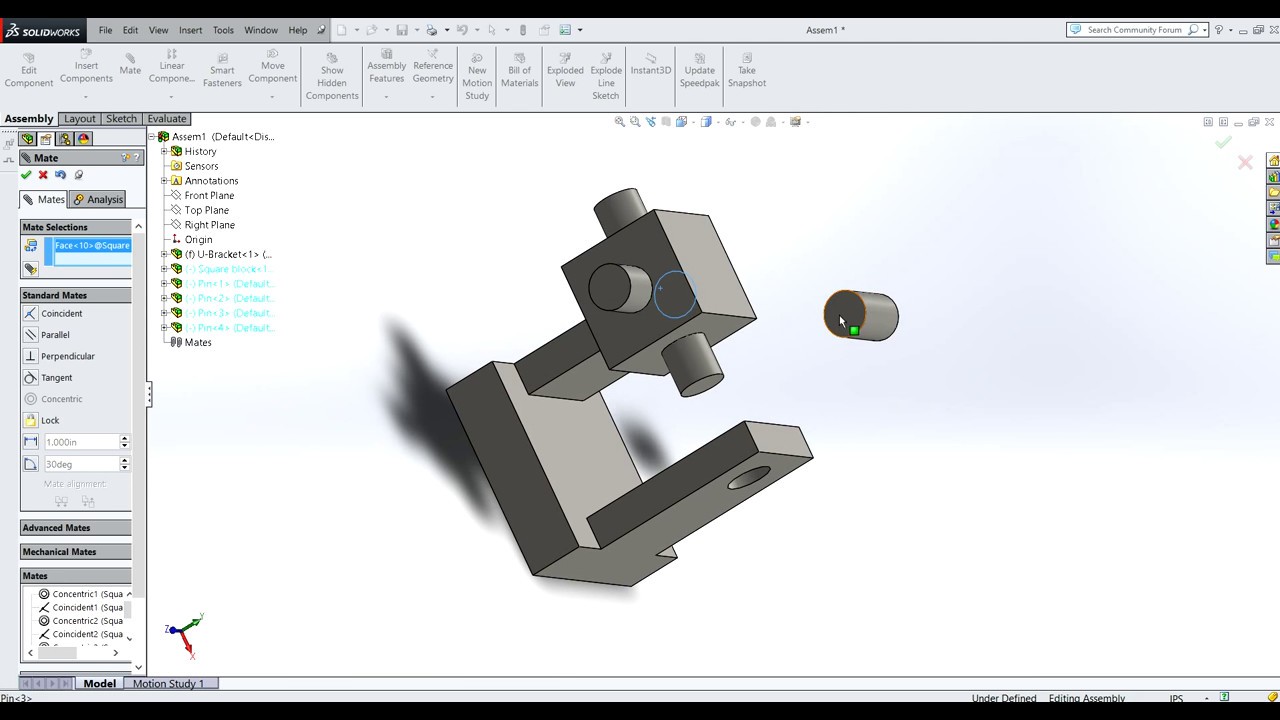 Solidworks Assembly Tutorial Youtube Solidworks Assembly Tutorial Youtube