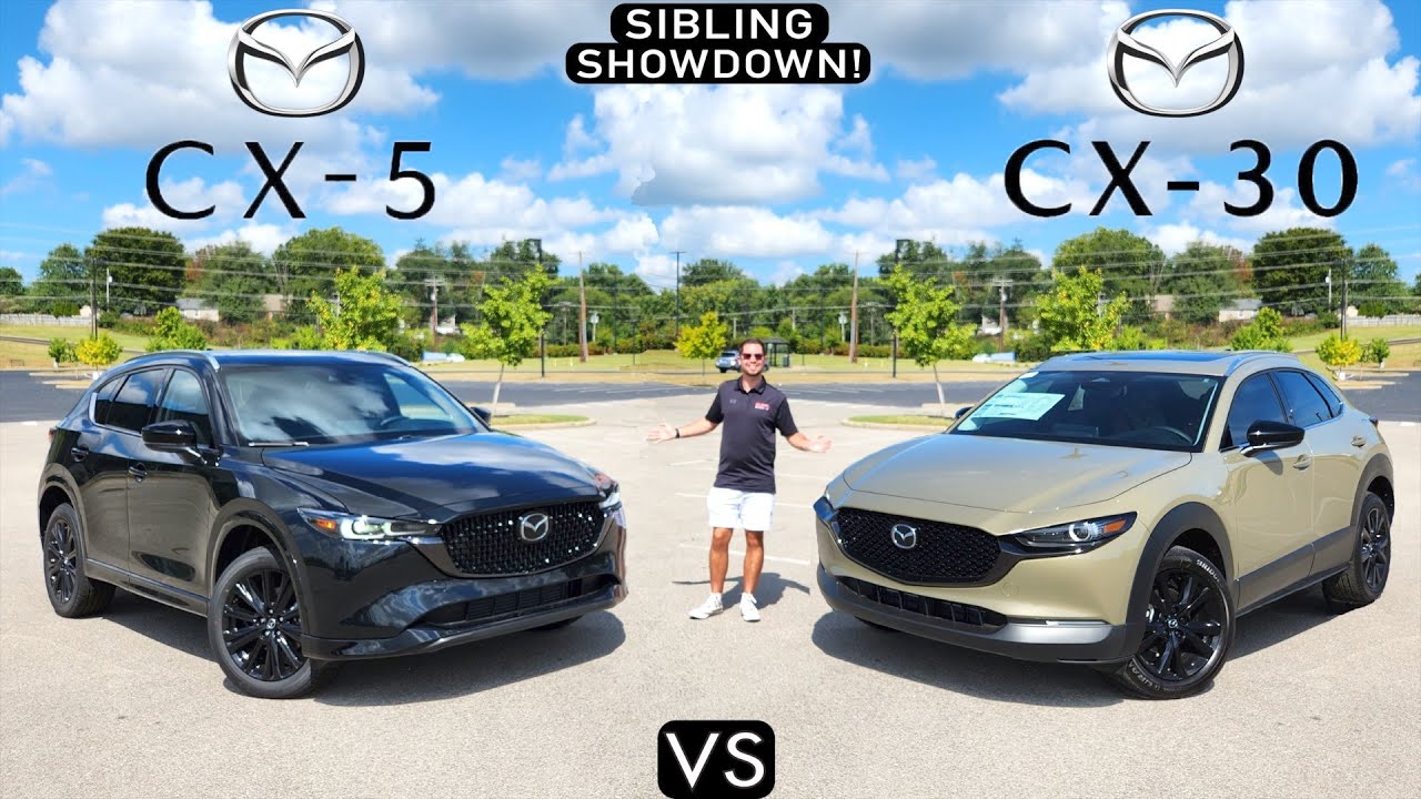 SIBLING RIVALS! -- 2024 Mazda CX-5 Vs. 2024 Mazda CX-30: Comparison ...