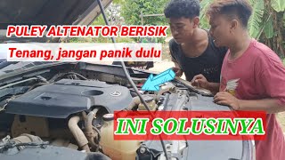 cara mudah perbaiki puley altenator hilux yang rusak tanpa mengganti baru