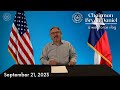 Education and Upskilling Opportunities | Chairman Bryan Daniel VLOG | September 21, 2023