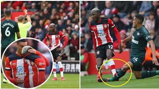 😱HORRIFIC: Moussa Djenepo RED CARD for horror foul|Vs Newcastle United