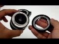 How to mount and remove a Fotodiox Pro Nikon lens to Canon EOS body lens mount adapter