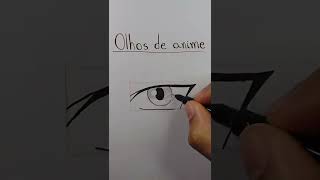 Como desenhar olhos de anime? #Shorts