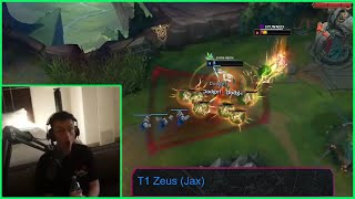 Caedrel Reacts To T1 Zeus Psycho Outplay