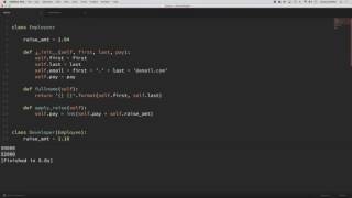 Python Scripting OOP Tutorial 4 Inheritance Creating Subclasses