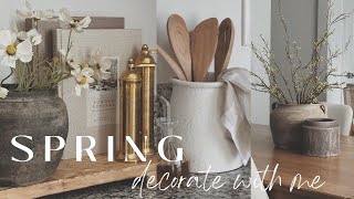 Spring Decorate With Me 2024 || Kitchen & Dining Spring Decorating Ideas || Neut