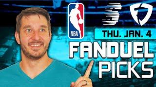 FanDuel NBA DFS Lineup Picks Today (1/4/23) | NBA DFS ConTENders