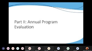 Part II: Annual Program Evaluation