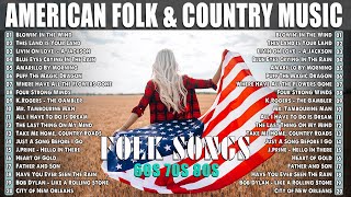 American Folk & Country Music Collection - Classic Folk Songs 60's 70's 80's Playlist
