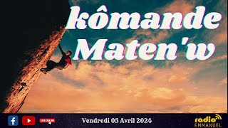 KÔMANDE MATEN'W (RADIO EMMANUEL) PAST P.B. ROCHE