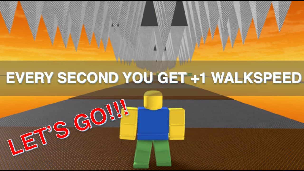 Playing Roblox But Every Second I Get 1 Walkspeed Youtube