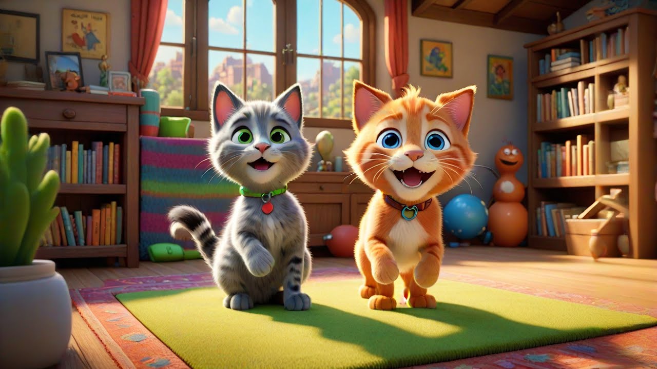 Four Magic Kittens Spell Cat And Hat Alphabet And Nursery Rhymes