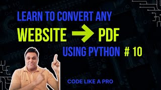 Convert Any Website to PDF using Python in few Lines! 🔥 | Python with AI