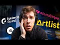 The BEST Royalty Free Music Site? | Artlist vs Epidemic Sound vs Soundstripe vs Audiio