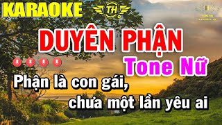 Duyên Phận Karaoke Tone Nữ Nhạc Sống Dễ Nhất Nhất 2022 | Trọng Hiếu