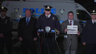 NYPD executives provide an update on an ongoing investigation in Manhattan.
